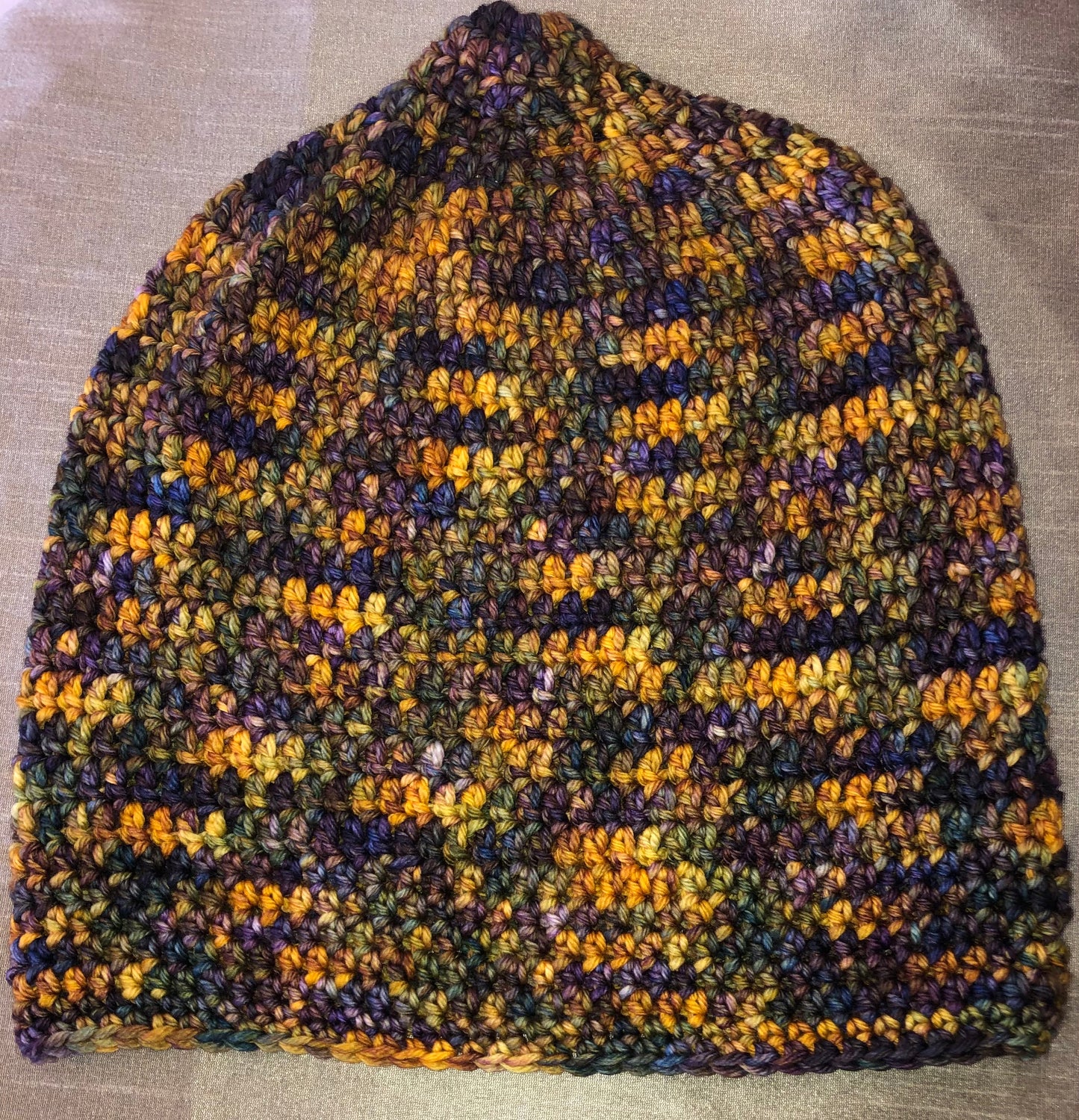 Multi-Yellow Long Beanie