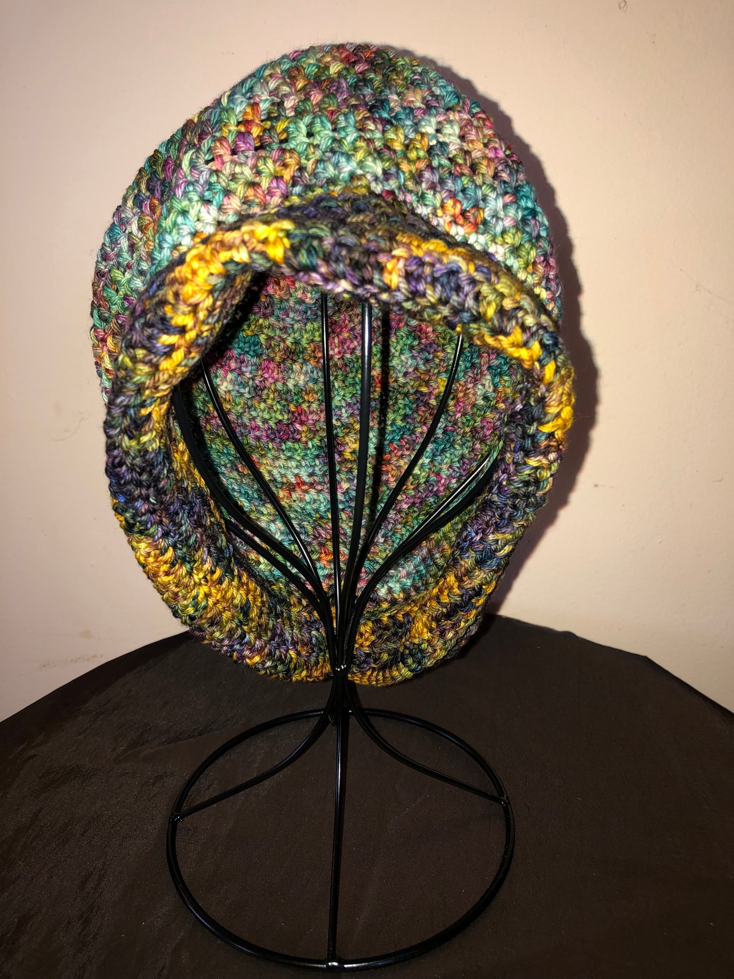 Multi-Purple Long Beanie