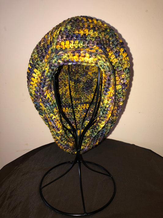 Multi-Yellow Long Beanie